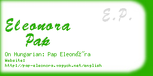 eleonora pap business card